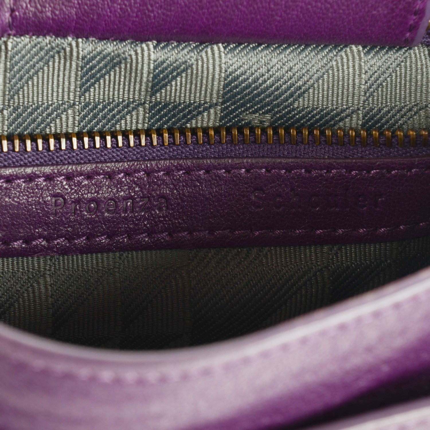 Proenza Schouler Lambskin PS1 Pouch Messenger Grape Jam 2 of 13