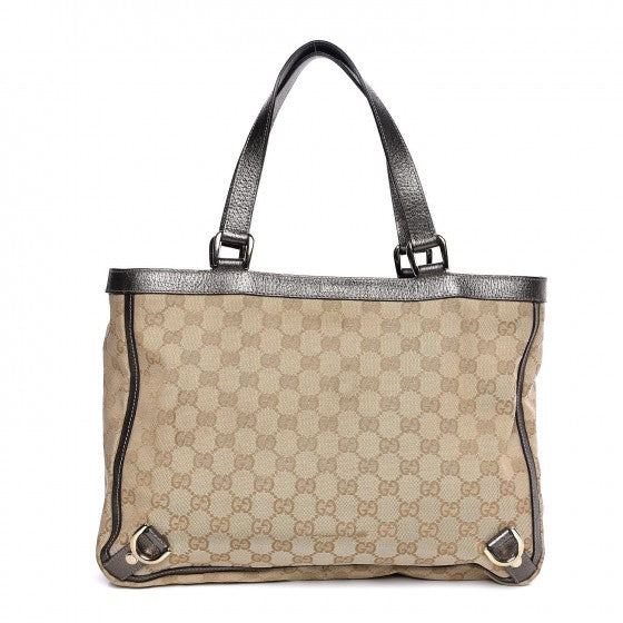 Gucci Monogram Medium Abbey Tote Metallic 1 of 12