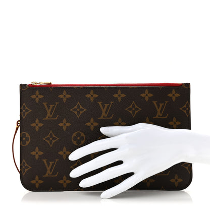 Louis Vuitton Monogram Neverfull MM GM Pochette Cherry 2 of 10