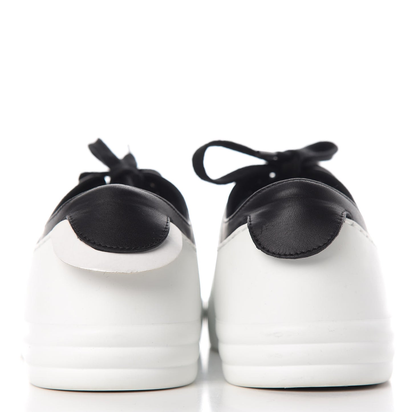 Calfskin Womens CC Sneakers 36.5 Black White