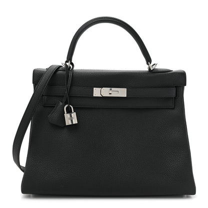Hermes Togo Kelly Retourne 32 Black 1 of 10