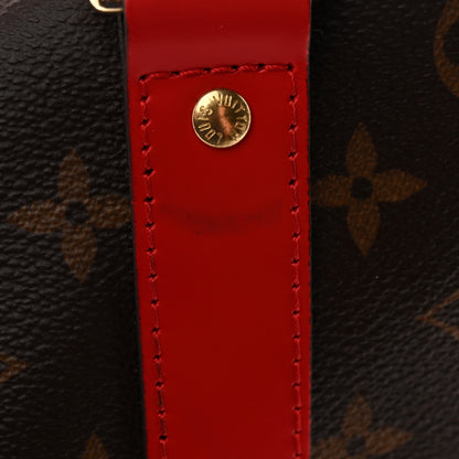 Louis Vuitton Calfskin Monogram Keepall Bandouliere 50 Coquelicot 9 of 9
