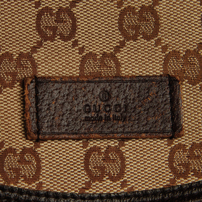 Gucci Monogram Natural Pigskin Large Diaper Bag Beige Ebony Cocoa Dark Chocolate 5 of 7