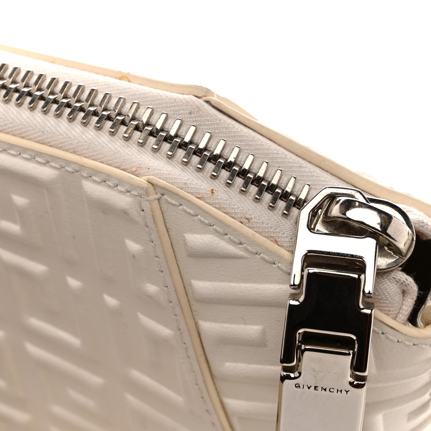 Givenchy Calfskin Logo Embossed XS Antigona 4G Ivory 13 of 14