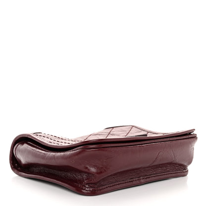 Saint Laurent SAINT LAURENT Crinkled Calfskin Matelasse Monogram Niki Chain Wallet Dark Legion Red 4 of 9
