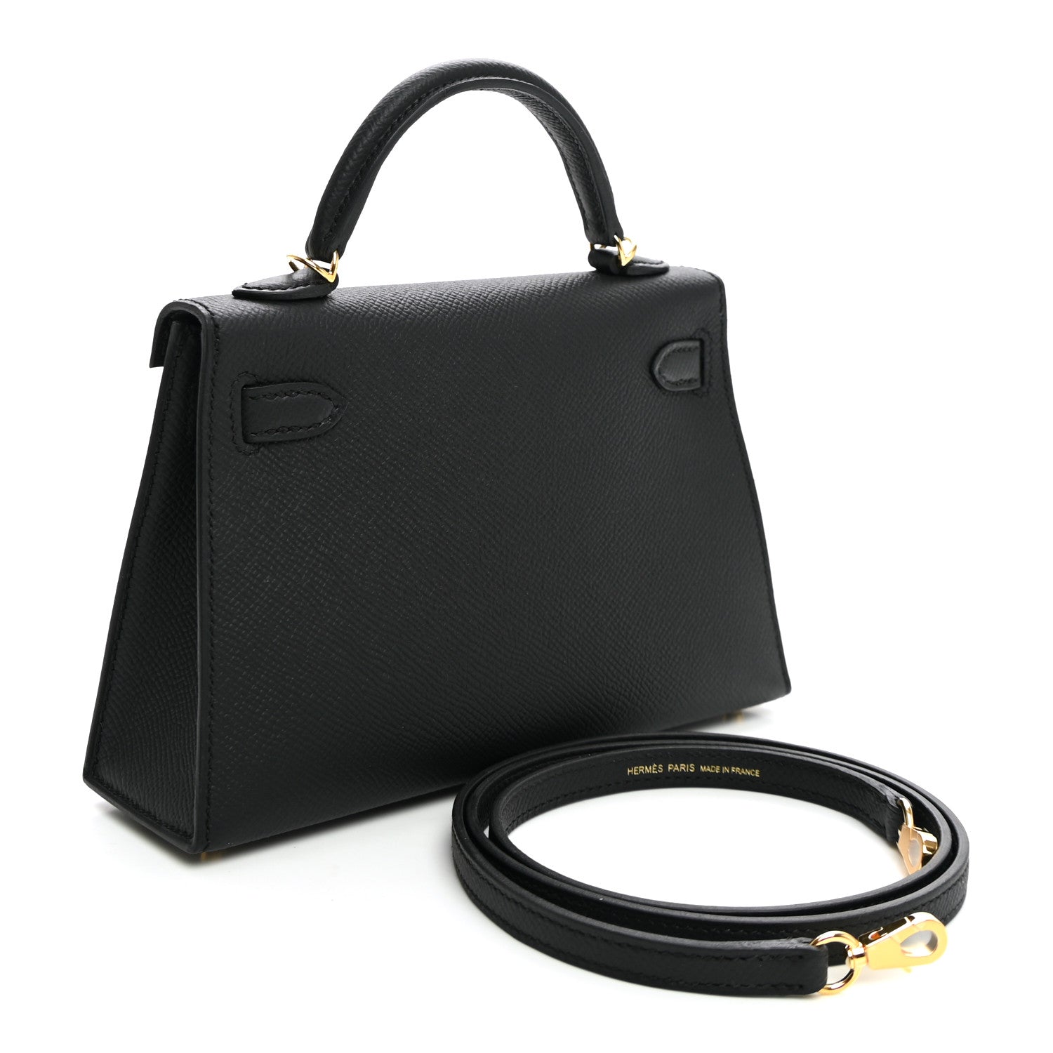Hermes Epsom Mini Kelly Sellier 20 Black 3 of 10