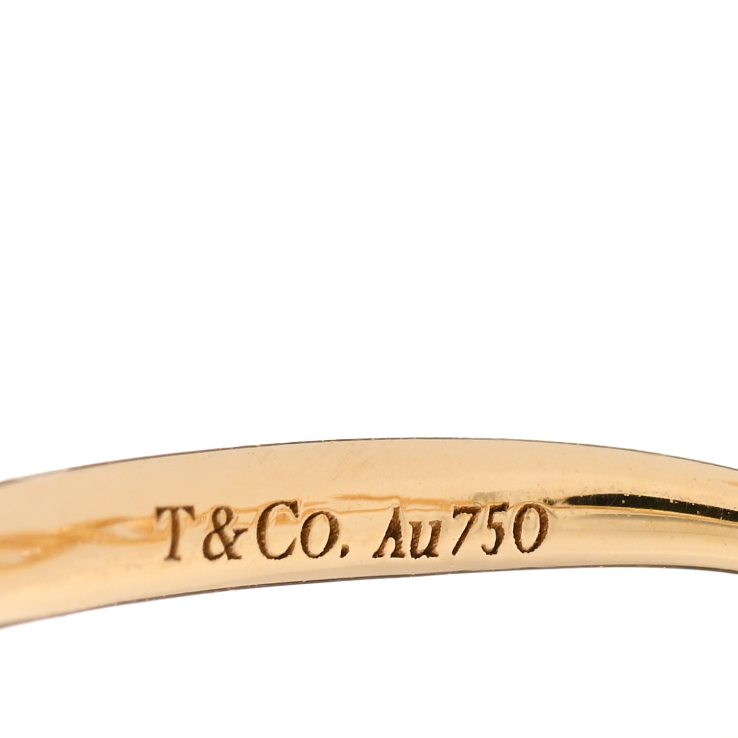 18K Yellow Gold Paloma's Graffiti Love Ring 50 5.5