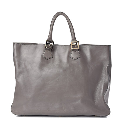 Fendi Vitello Acqua Large Twins Tote Grigio Scuro 1 of 16