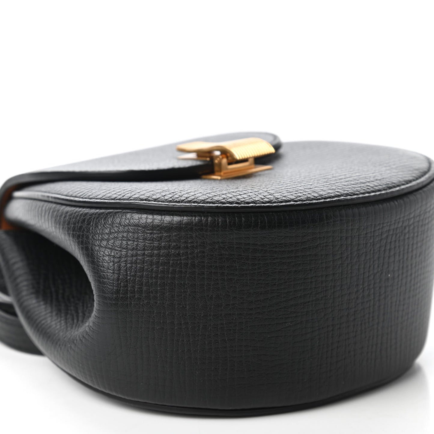 Palmellato Calfskin Rounded Belt Bag Black