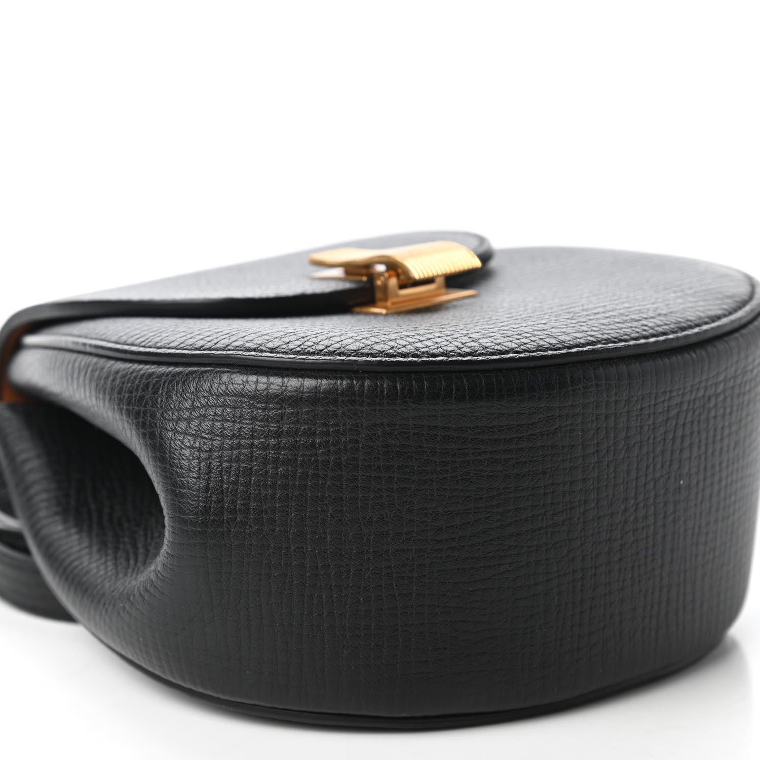 Bottega Veneta Palmellato Calfskin Rounded Belt Bag Black 6 of 9