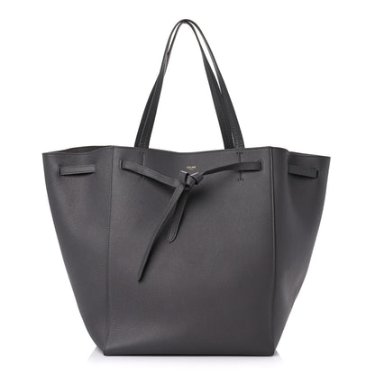 Celine Soft Grained Calfskin Belt Cabas Phantom Medium Grey 1 of 12