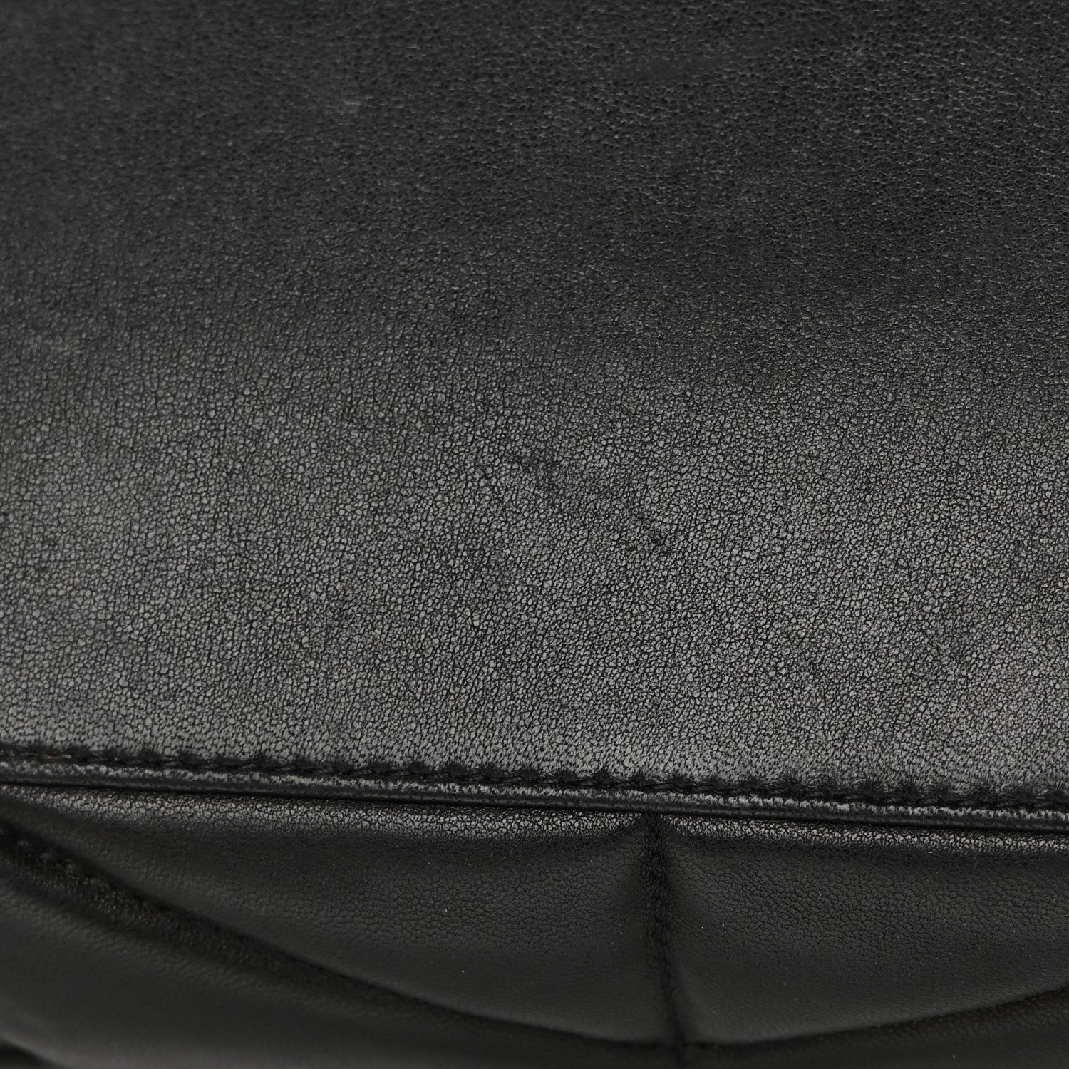 Saint Laurent Lambskin Quilted Small Loulou Puffer Monogram Chain Satchel Black 12 of 17
