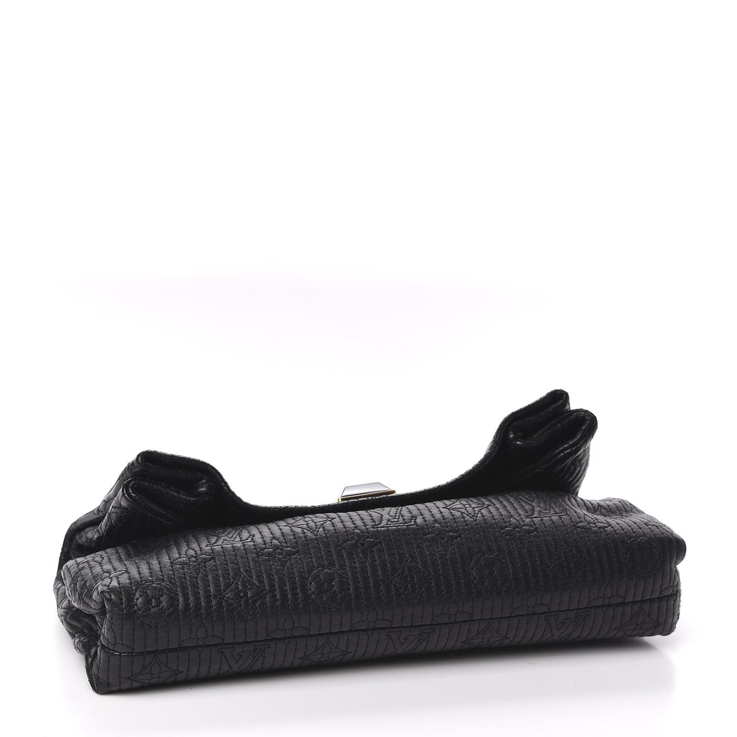 Calfskin Quilted Monogram Altair Clutch Black