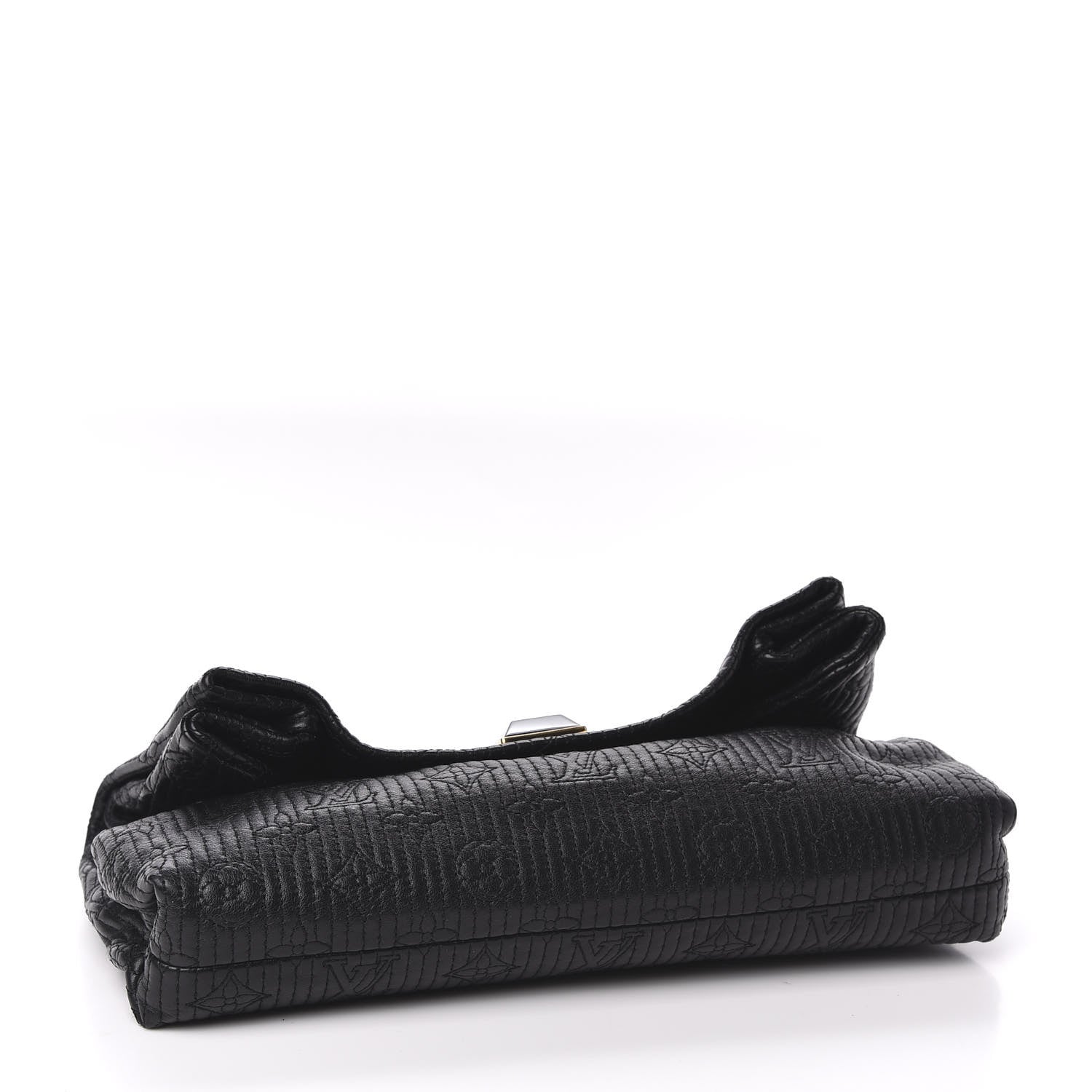 Louis Vuitton Calfskin Quilted Monogram Altair Clutch Black 4 of 8