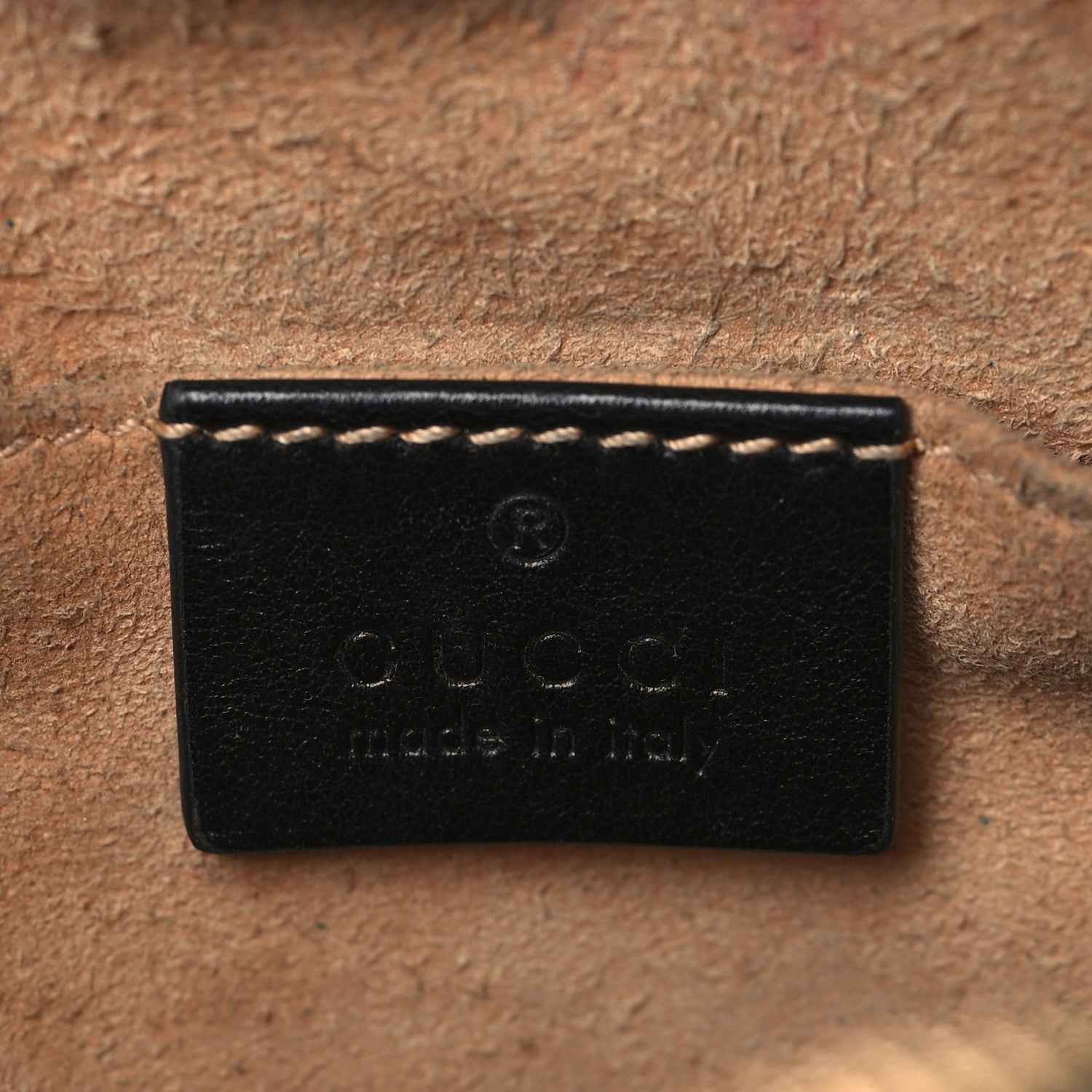 Gucci Calfskin Matelasse Mini GG Marmont Chain Shoulder Bag Black 6 of 7