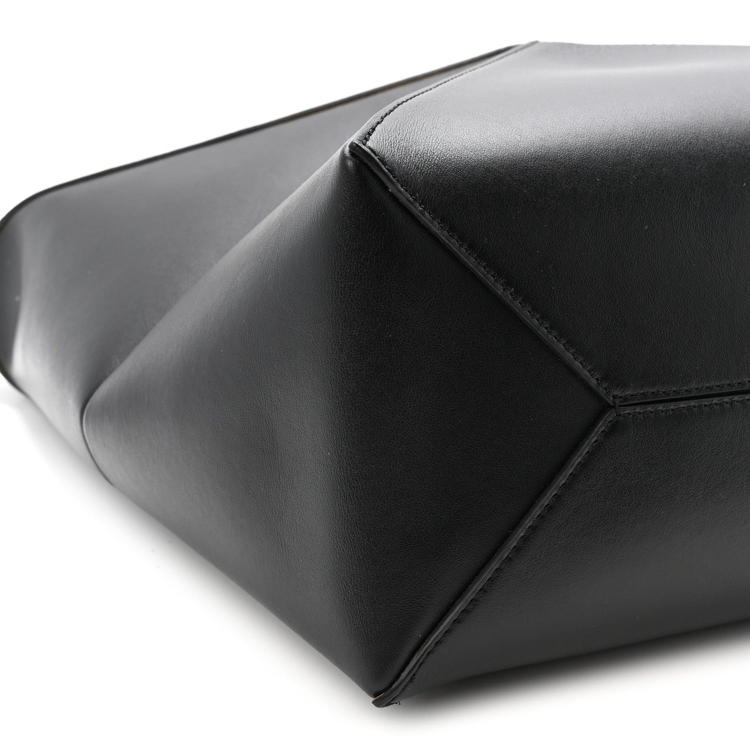 Loewe Shiny Calfskin Medium Puzzle Fold Tote Black 8 of 10