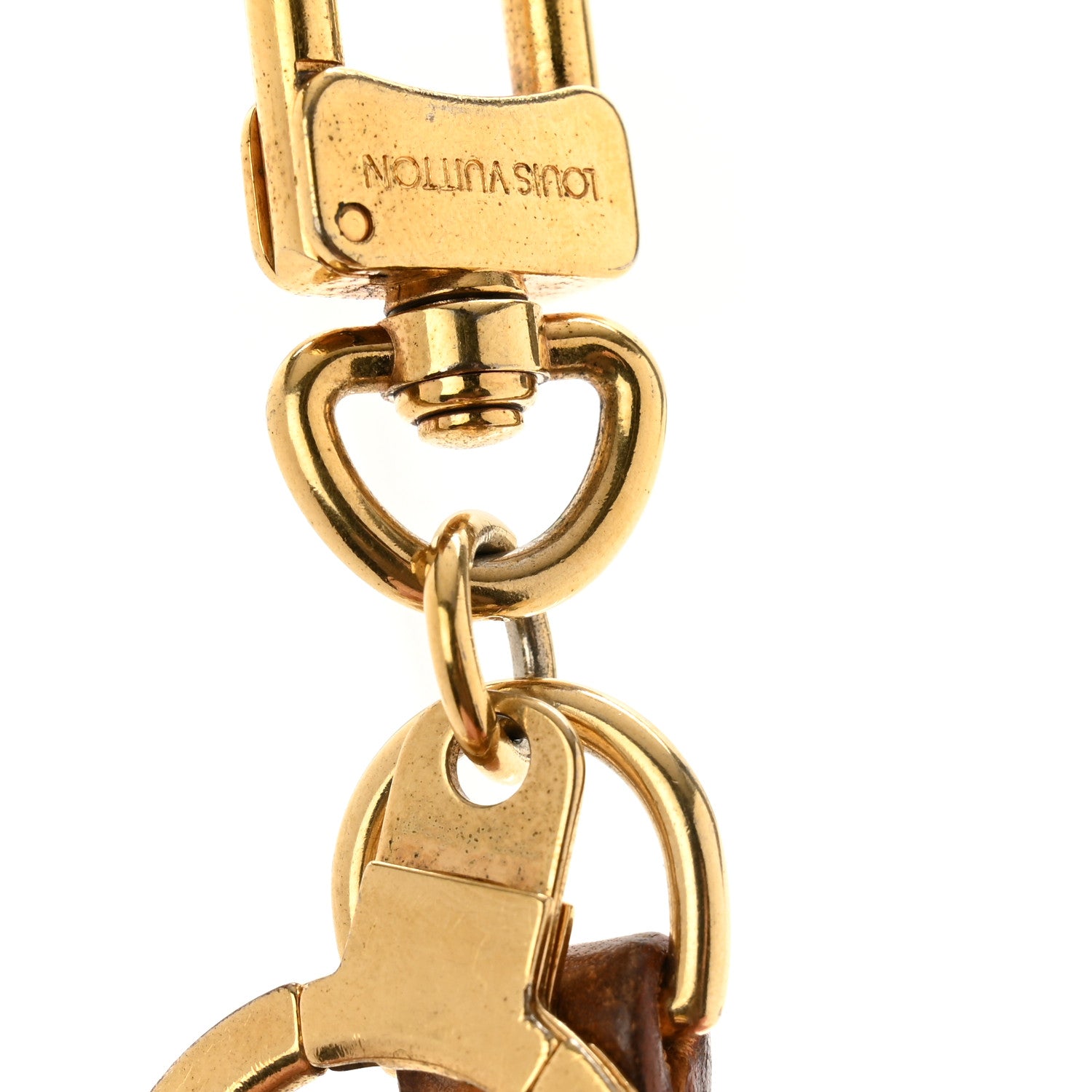 Louis Vuitton Vachetta Monogram Panda Key Ring Bag Charm 5 of 5