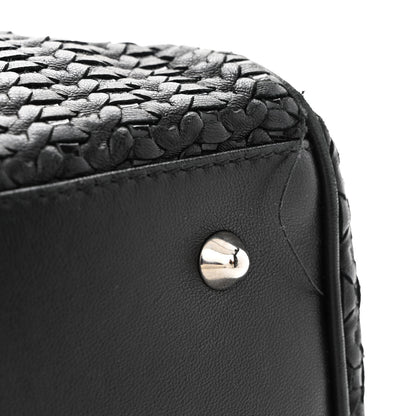 Christian Dior Lambskin Woven Large Lady Dior Shopping Tote Black 11 of 18