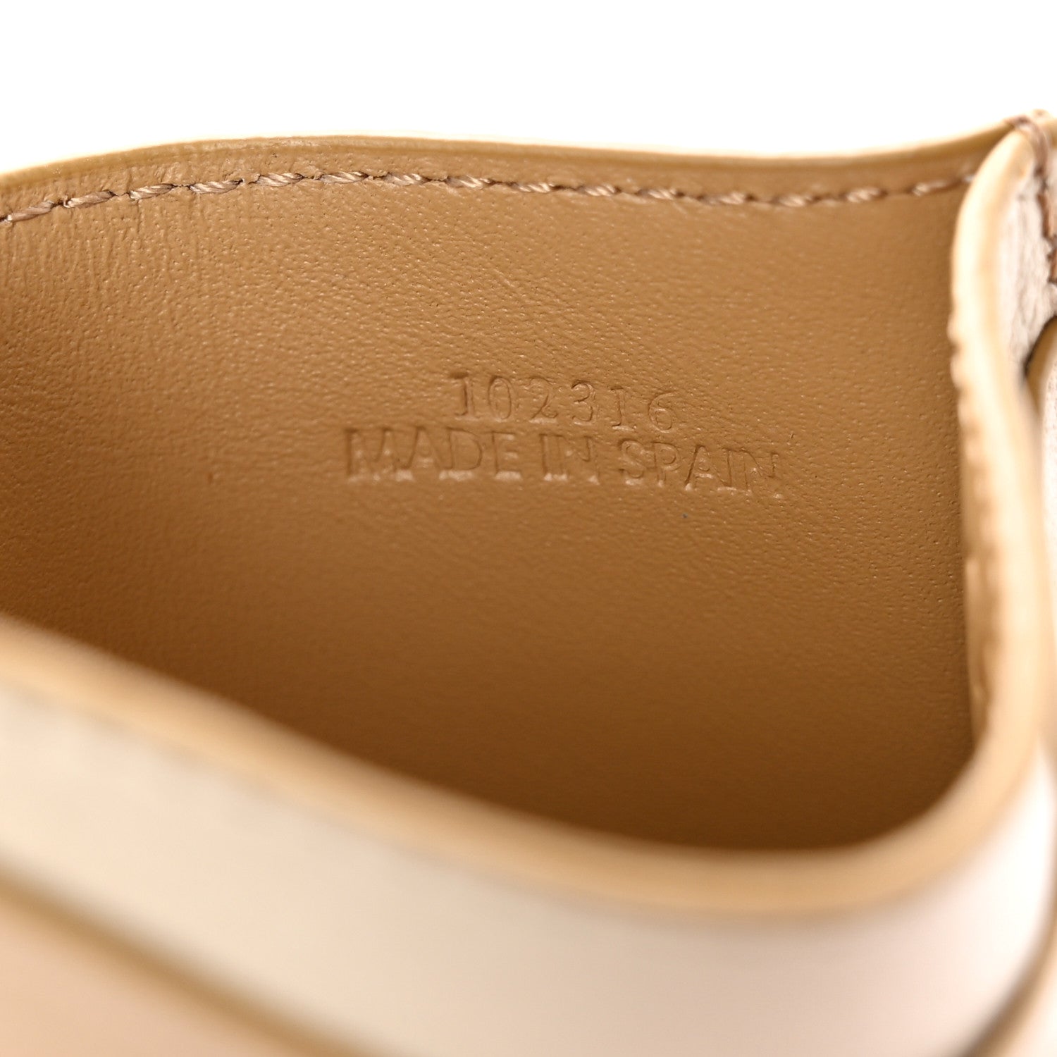 Loewe Calfskin Puzzle Colorblock Card Holder Angora 7 of 10