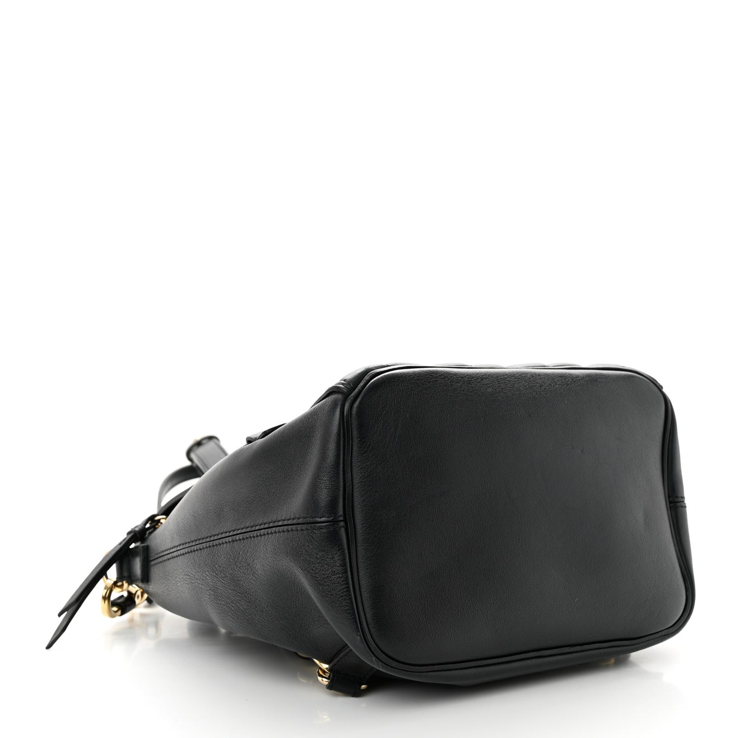 Calfskin Quilted Medium Faye Backpack Black