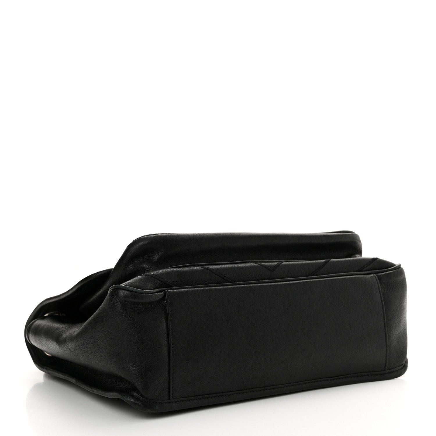 Saint Laurent Calfskin Matelasse Monogram Microstud Medium Niki Chain Satchel Black 4 of 11