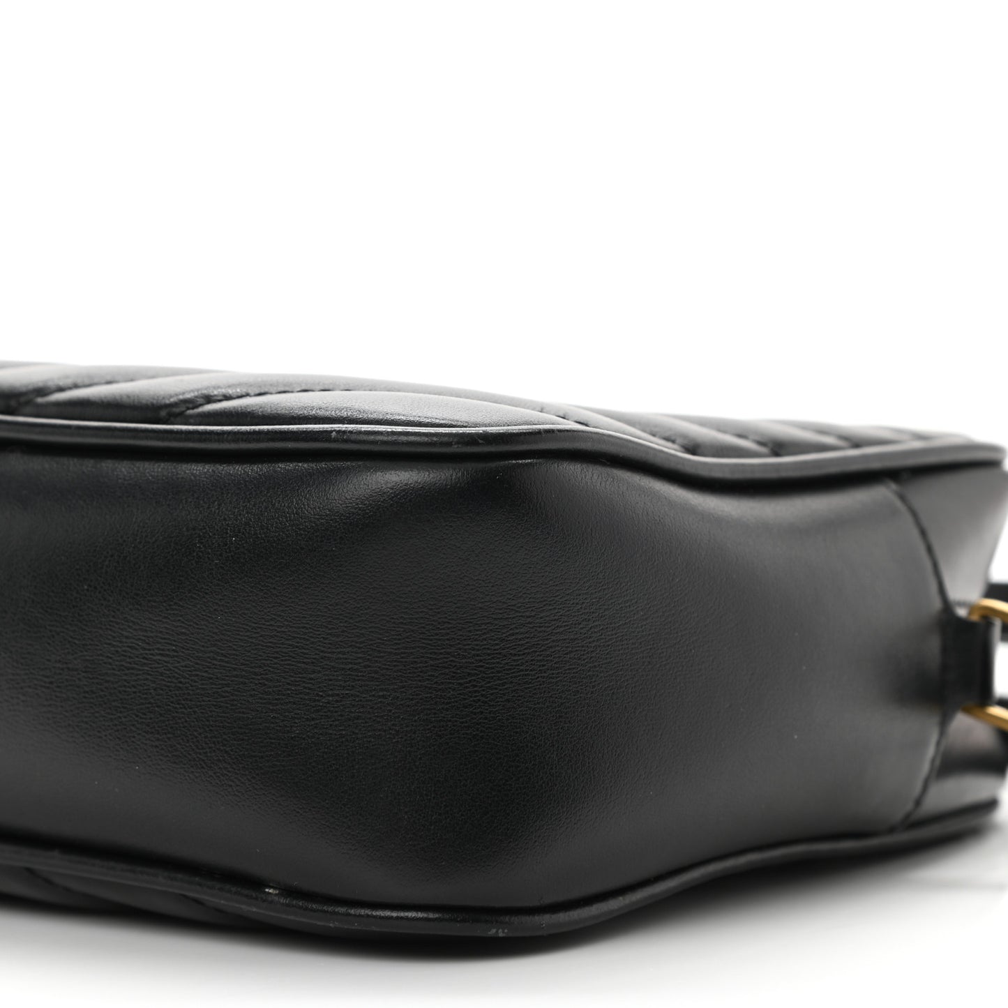 Calfskin Matelasse Monogram Lou Camera Bag Black