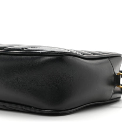 Saint Laurent Calfskin Matelasse Monogram Lou Camera Bag Black 19 of 21