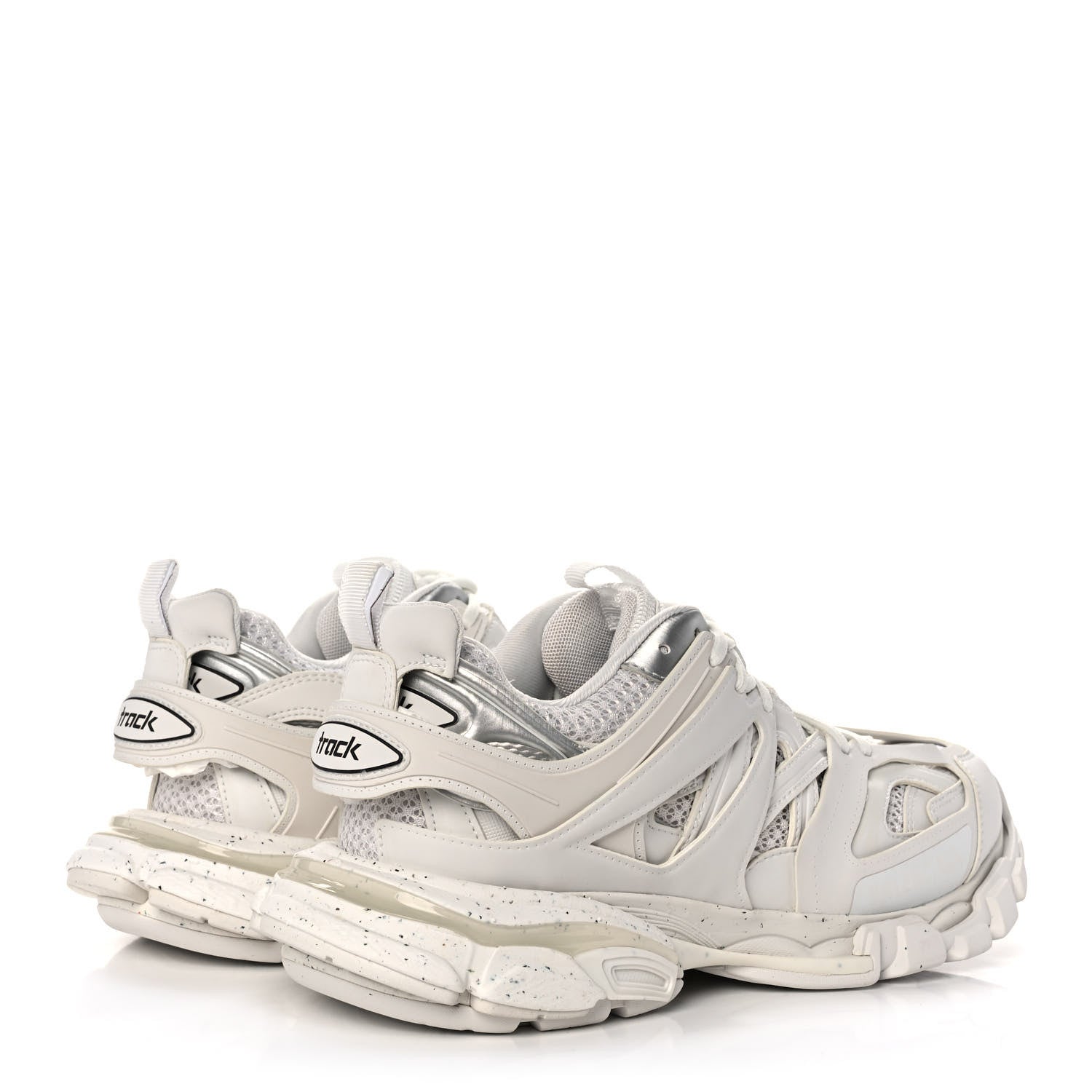 Balenciaga Rubber Mesh Fabric Monocolor Recycled Sole Womens Track Sneakers 40 White 4 of 8