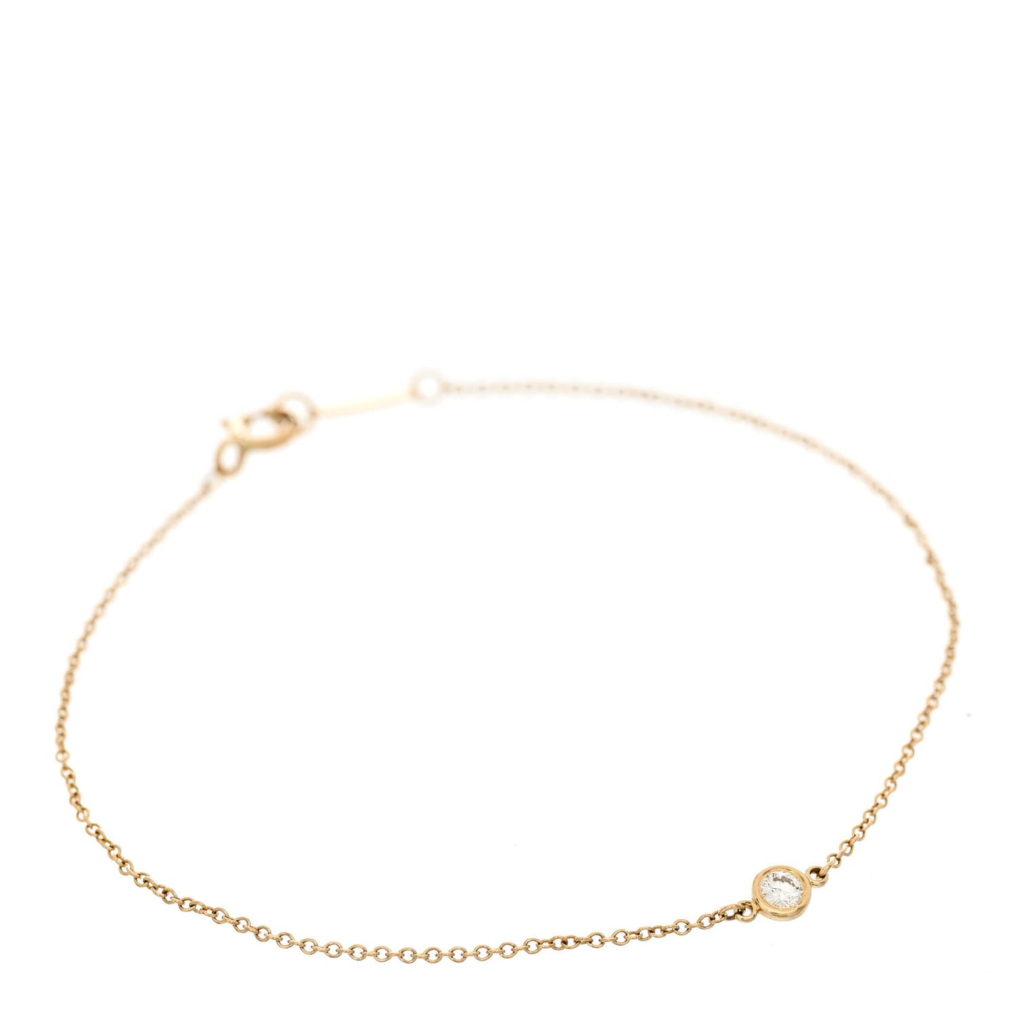18K Yellow Gold Diamond .08ct Elsa Peretti Diamonds by the Yard Bracelet