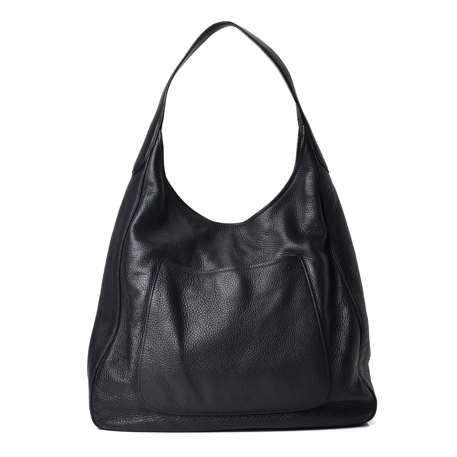 Prada Vitello Daino Medium Pocket Hobo Bag Black 1 of 6