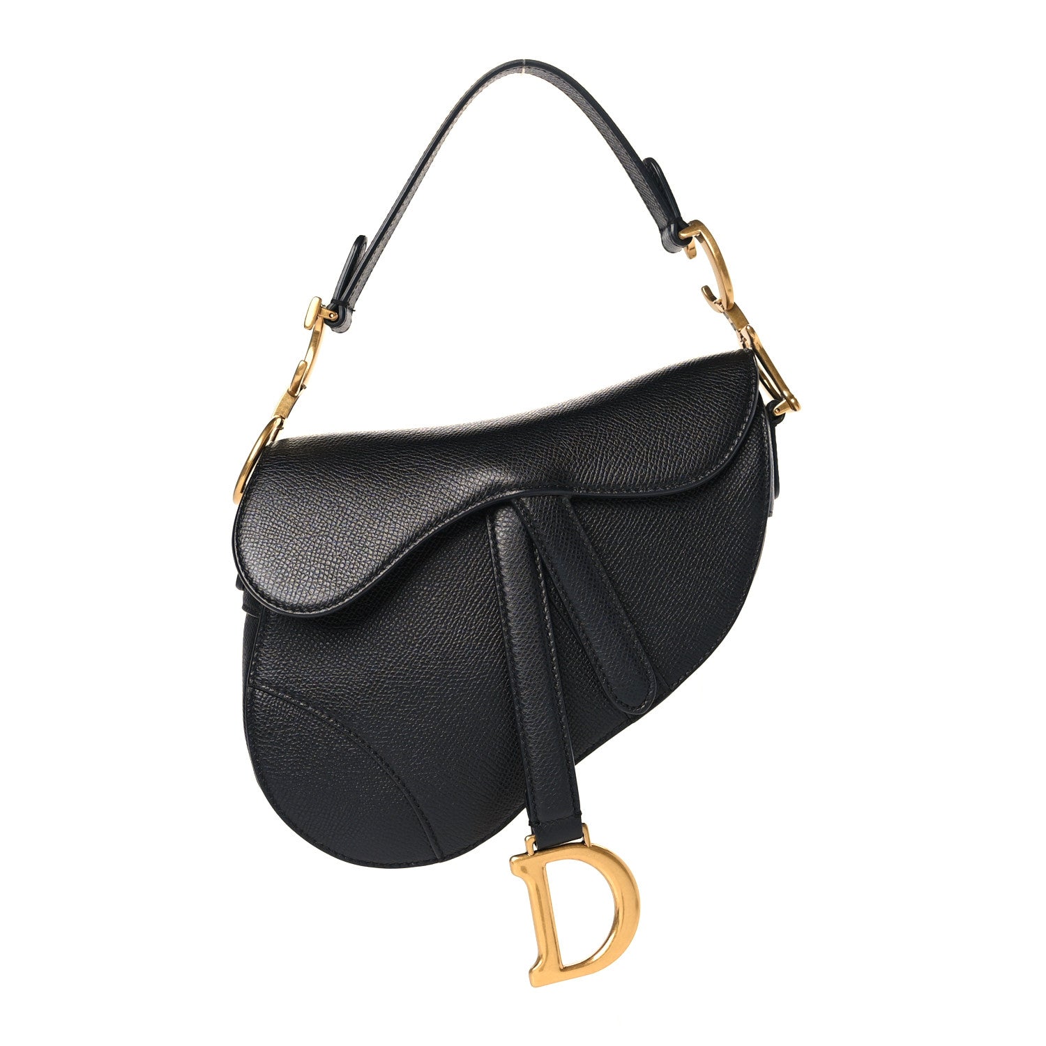Christian Dior Calfskin Mini Saddle Bag Black 1 of 9