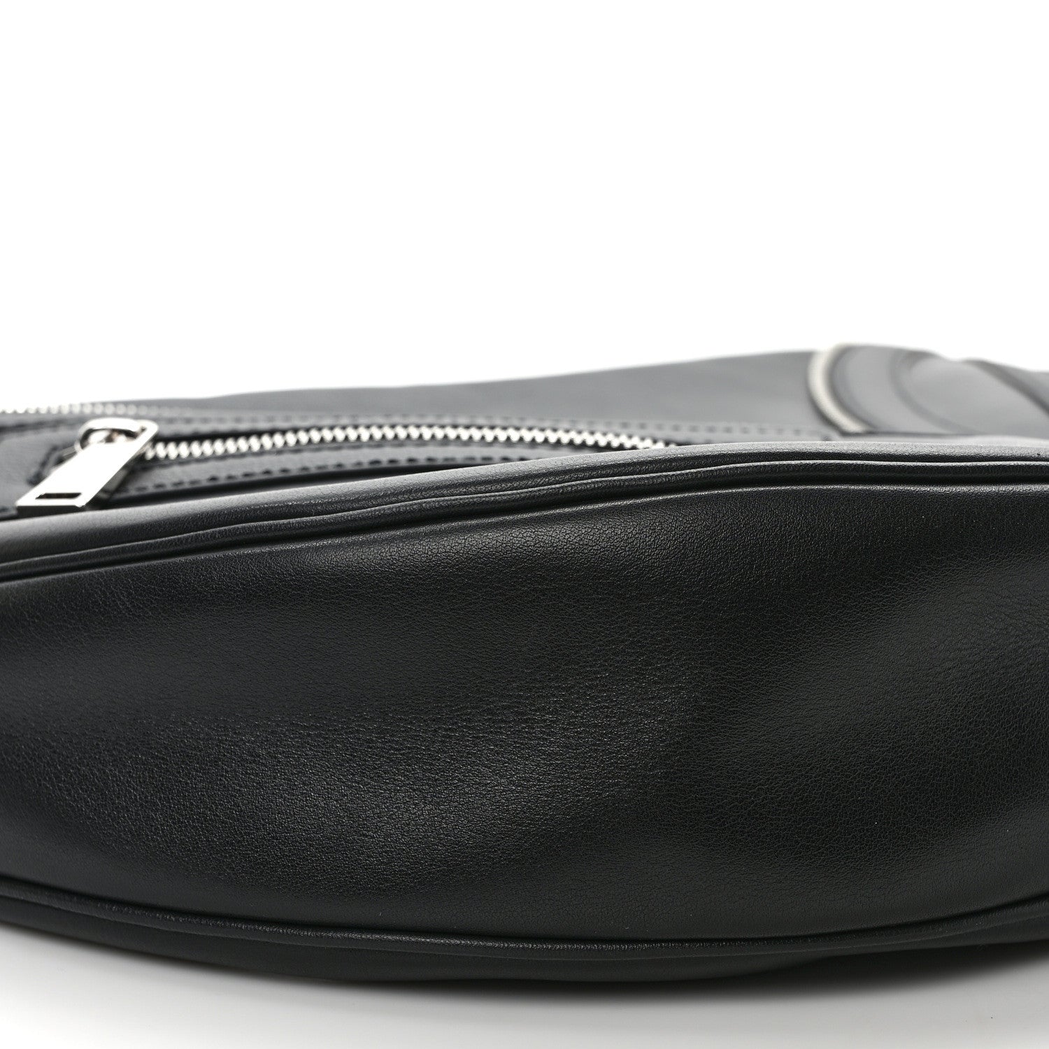 Versace Calfskin Medium Repeat Zip Hobo Black 8 of 9
