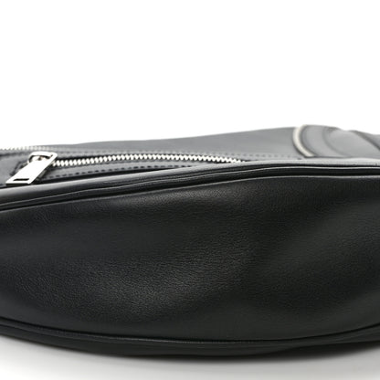 Versace Calfskin Medium Repeat Zip Hobo Black 8 of 9