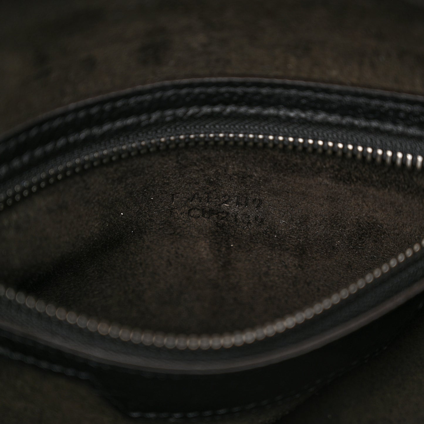 Drummed Calfskin Micro Luggage Black