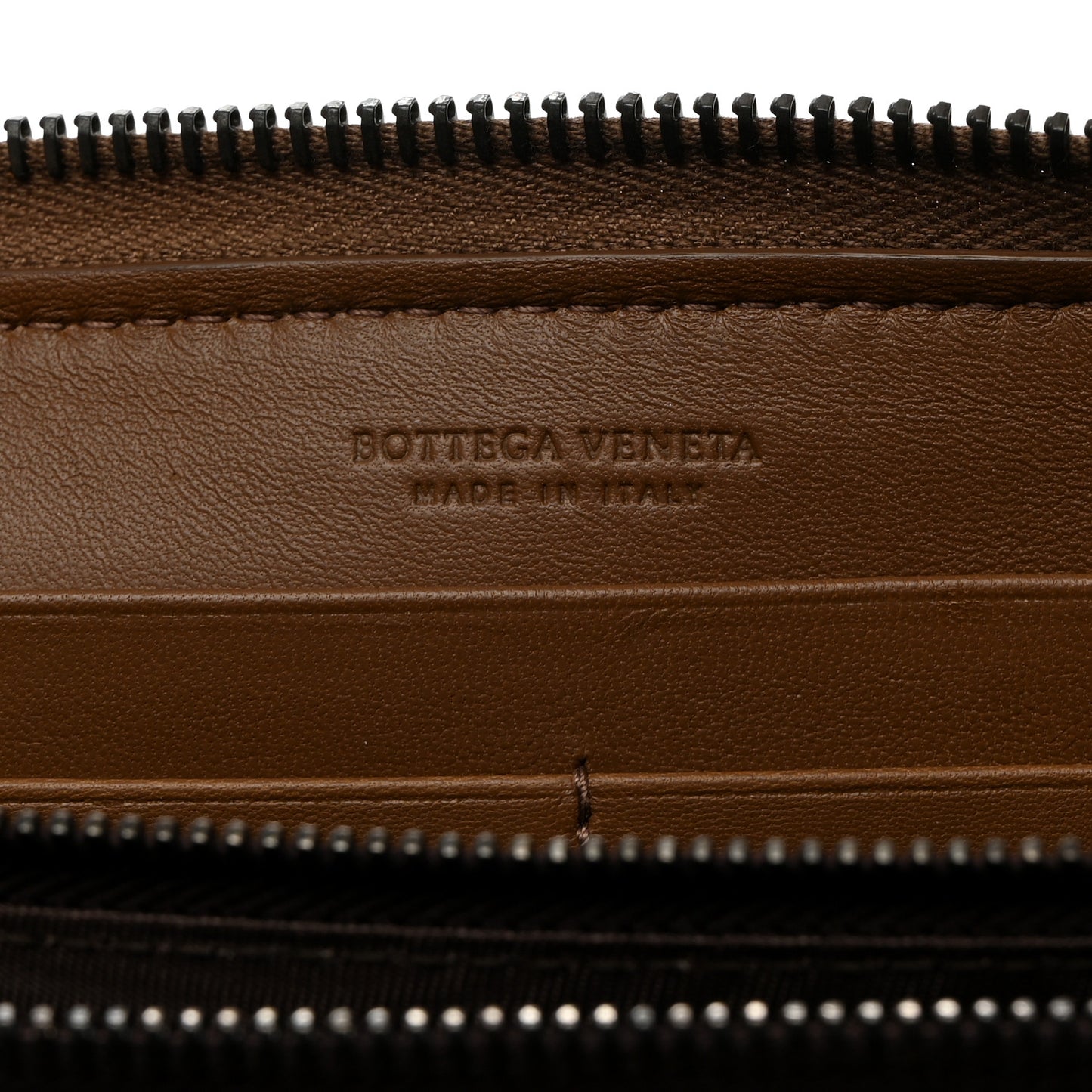Nappa Intrecciato Zip Around Wallet Edoardo