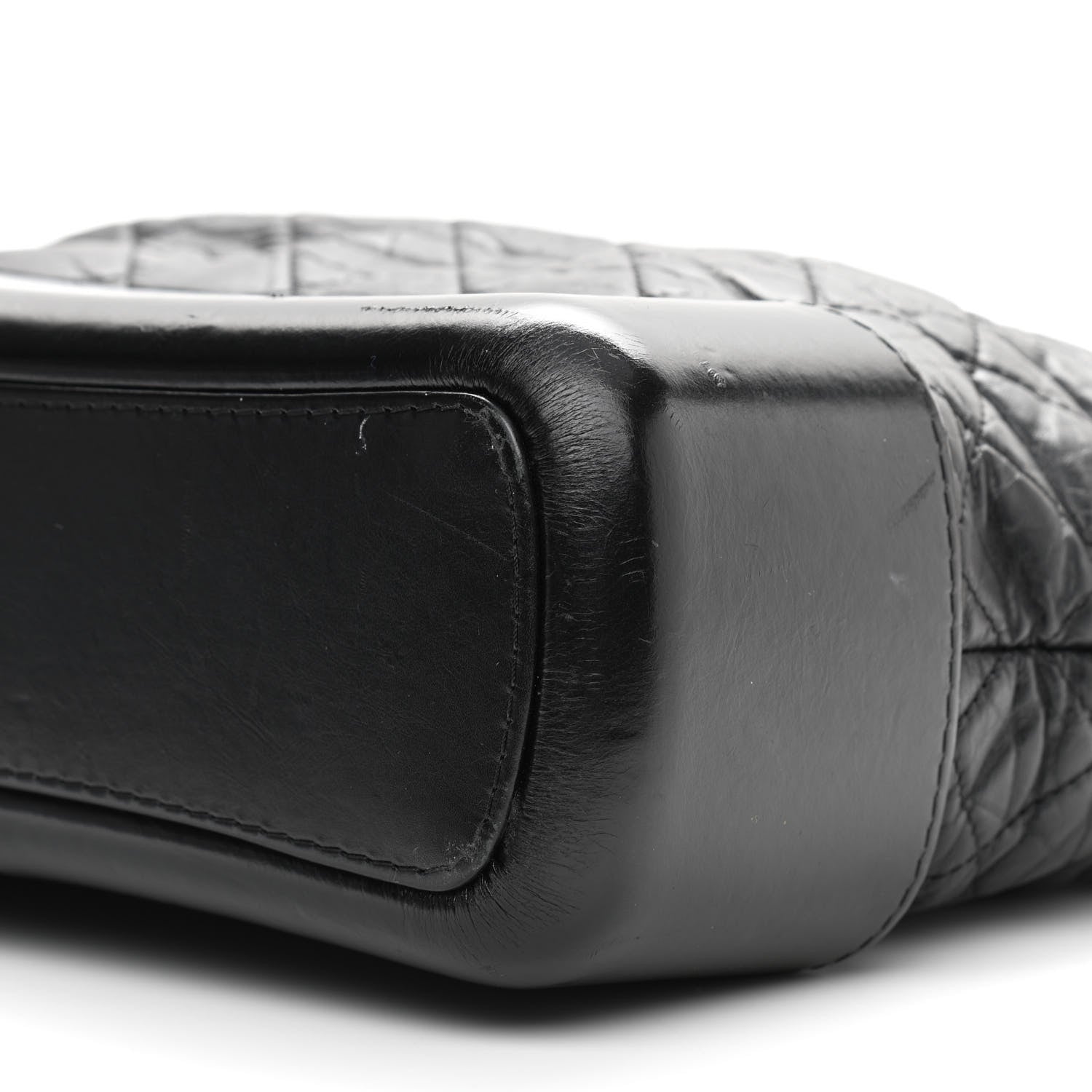 Chanel Aged Calfskin Quilted Medium Gabrielle Hobo Black 10 of 10