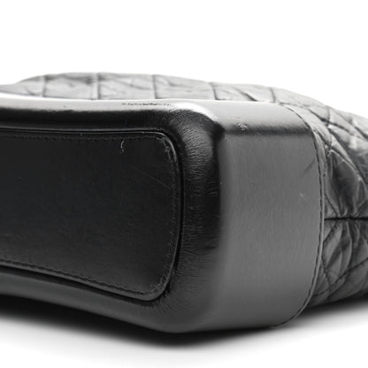 Chanel Aged Calfskin Quilted Medium Gabrielle Hobo Black 10 of 10