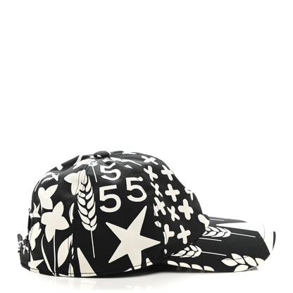 Chanel Cotton Cap Hat Black White 6 of 8