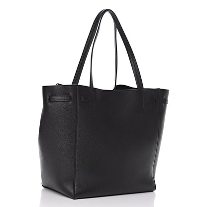 Celine Soft Grained Calfskin Small Belt Cabas Phantom Black 3 of 10