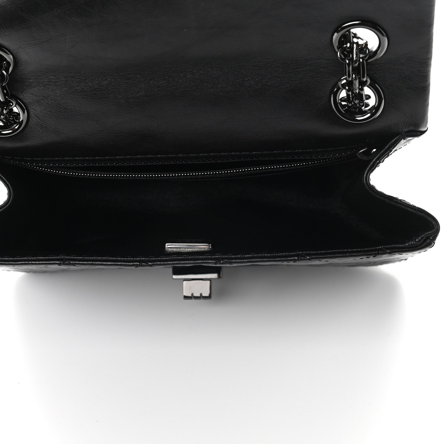 Chanel Aged Calfskin Quilted 2.55 Reissue Mini Flap So Black 5 of 9