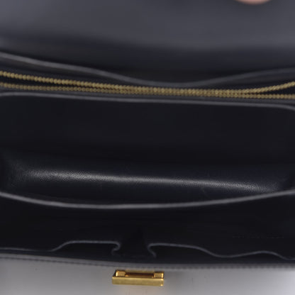 Celine Box Calfskin Medium Classic Box Flap Bag Navy 7 of 12