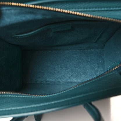 Celine Baby Drummed Calfskin Nano Prussian Blue 5 of 10