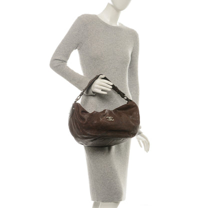 Chanel Caviar Outdoor Ligne Large Hobo Brown 2 of 11
