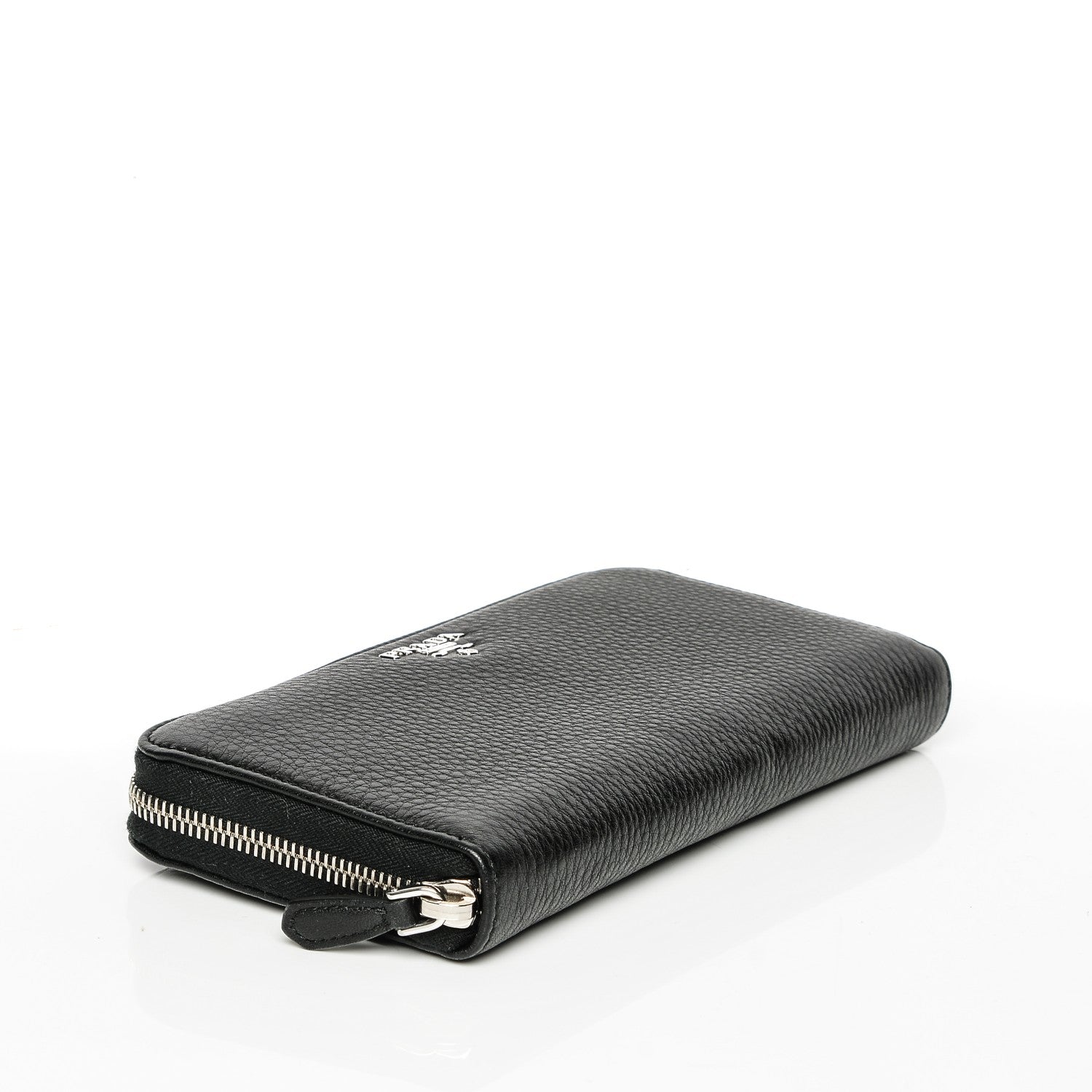 Prada Vitello Phenix Zip Around Wallet Nero Black 4 of 7