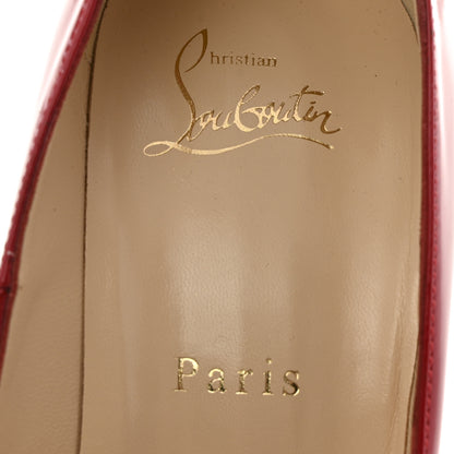 Christian Louboutin Patent Rolando 120 Pumps 39 Loubi Red 7 of 9