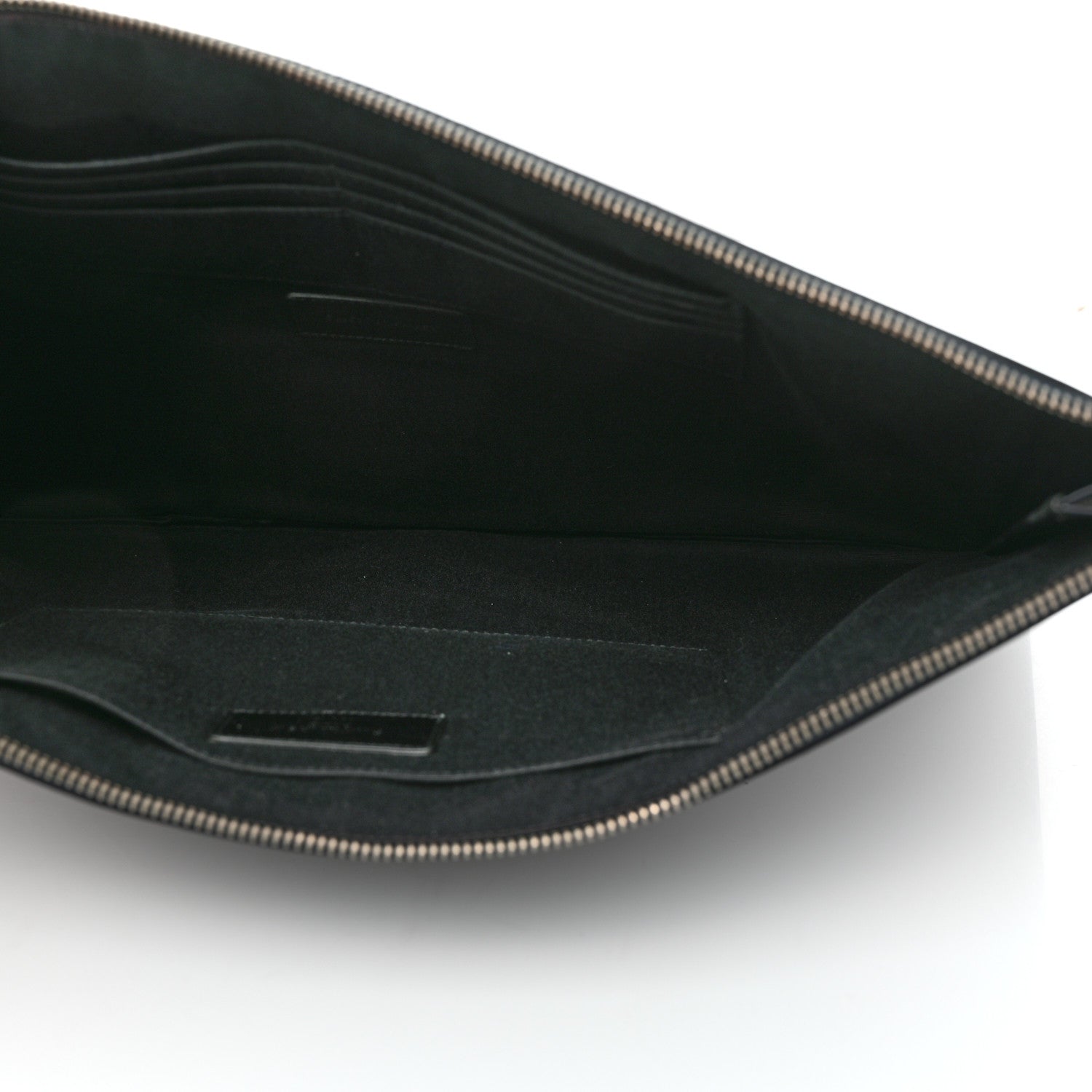 Saint Laurent Grain De Poudre Zipped Document Holder Deep Marine 5 of 7