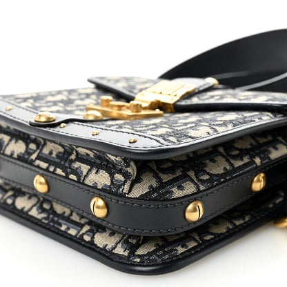 Christian Dior Oblique Square DiorAddict Flap Navy Blue 9 of 13