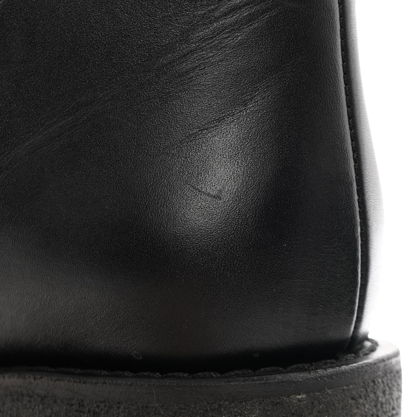 Calfskin CC Turnlock Ankle Boots 38 Black