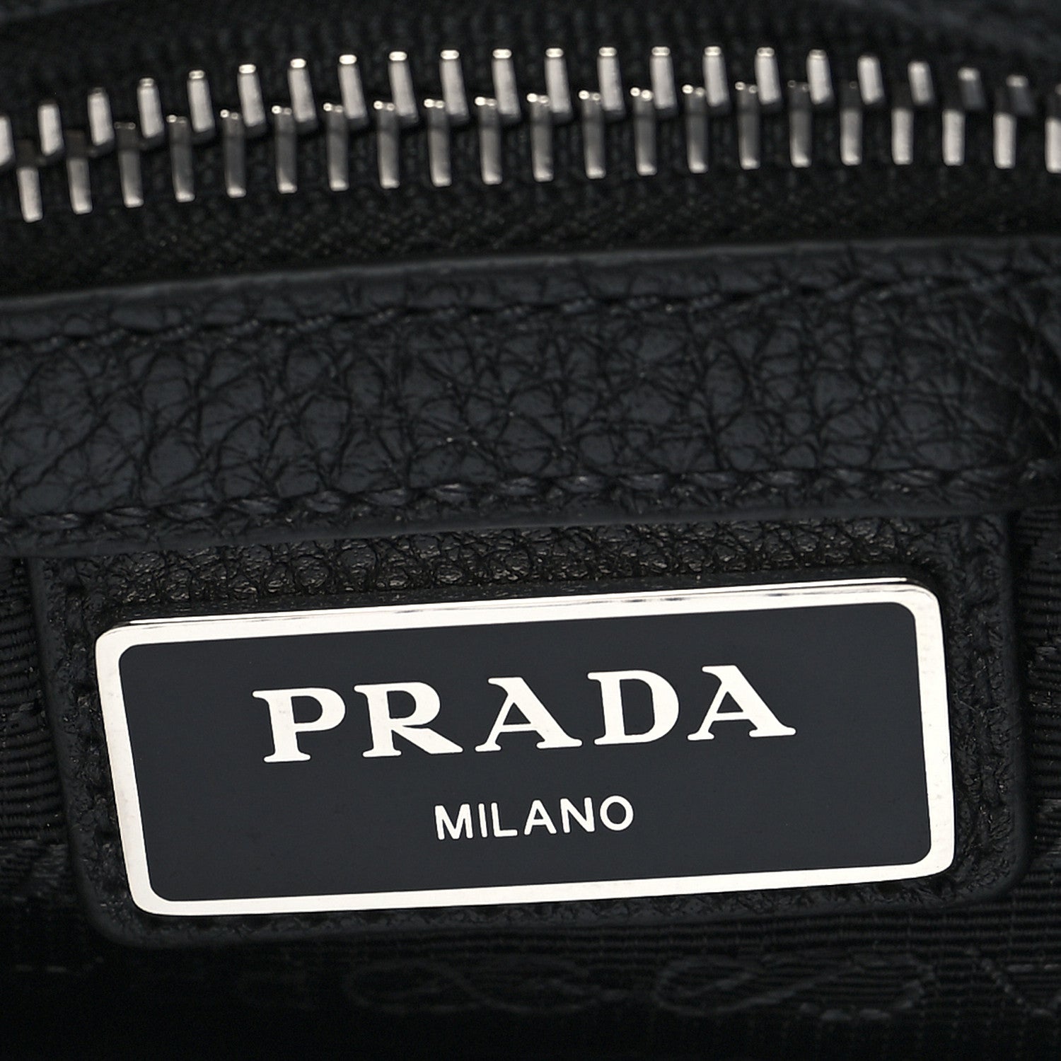 Prada Vitello Daino Flat Messenger Bag Black 7 of 10