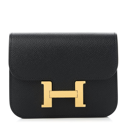 Hermes Epsom Constance Slim Wallet Black 1 of 11